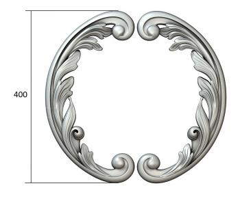 Round frame (RK_0688) 3D model for CNC machine